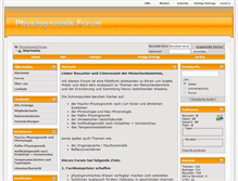 Tablet Screenshot of physiognomik-forum.de